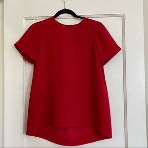 Madewell Red Short Sleeve Top